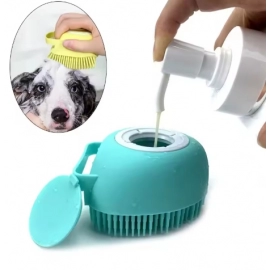 Bathroom Puppy Dog Cat Bath Washing Massage Gloves Brush Soft Silicone Pet Accessories for Dogs Cats Tools Mascotas Products