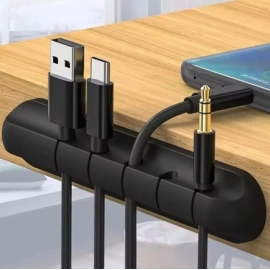 Clips Cable Winder Desktop Self Adhesive USB Charging Cable Holder Wire Wrapped Cord Table Organizer Office Supplies